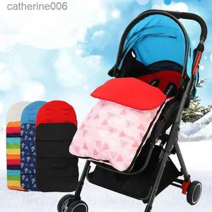 Sovsäckar vinter tjock varm baby barnvagn sovsäck nyfödd fot täcke barnvagn rullstol 86 cm*40cml231225