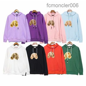 Palm designer hoodie mens palmangel röda rosa hoodies björn grafisk tee street alfabet tröjor stänk bläck kvinnor vinkel hoodys trend plus tröjor sp mwkt