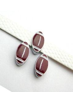 100pcslot hole 8mm sport football slide charm fit for 8mm diy leather wristband keychains fashion jewelrys6160283