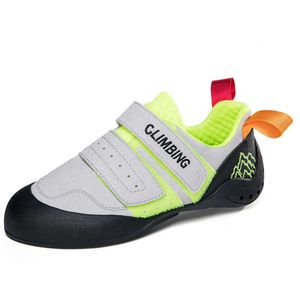 Scarpe da arrampicata professionali per bambini per bambini Blu Grigio Giallo Scarpe da ginnastica per donna uomo