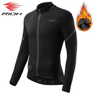 Jacken Rion Winter Radsport Jacke Männer Fahrrad Radlauf Trikot Thermal Fleece Cycling Kleidung Motocross Fahrrad Wind Breaker Wärme Winddicht