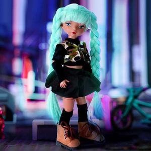 BJD 30Cm Doll 360 Joint Mobile Body Decoration Accessories 3D Eyes Black Skin Fashion Anime Children's Clothing Toys 231225