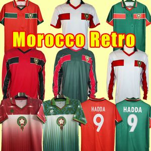 Ouakili 1998 Retro Morocco Soccer Jerseys Neqrouz Bassir Abrami Vintage القديم Maillot el Hadrioui Hadji أقدم قميص كرة قدم كلاسيكي 1994 1995