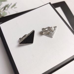 2021 big letter ear clips wild temperament fashion inverted triangle earrings female high quality fast delivery233r