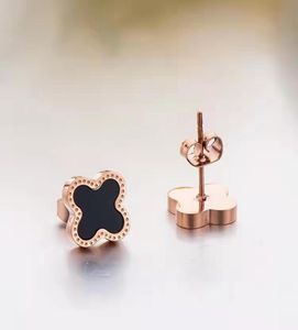 Beauul Women Style Four Leaf Clover Stud Earing Gold Stainless Steel Earing5933452