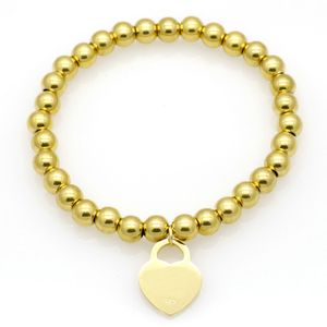 Perlenarmband für Damen, edler Schmuck, Herzarmband für Frauen, Gold-Charm-Designer-Armband, berühmter Schmuck