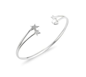 Star Bracelet Settings Pearl Semi Mount 925 Sterling Silver Blank Open Bangle 3 Pieces6566279