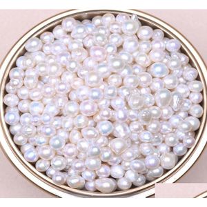 Koraliki całe naturalne świeżą wodę Akoya Wysoki połysk Special SPECJALNY KED 67 mm Drop nieregularny cząsteczka DIY Pearl BQN T2005072622490 DE DHQP9