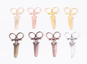 20st 6025mm Antik Silver Color Scissors Charms Vintage Bronze Scissors hänge för armband örhänge halsband DIY smycken7669215