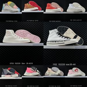 Canvas -Schuhe 1970er klassische Sneakers für Männer Frauen Plattform All Star Chuck 70 Taylor Großhandel Low -Hoch -Weiß -Schwarz -Redes Sneaker