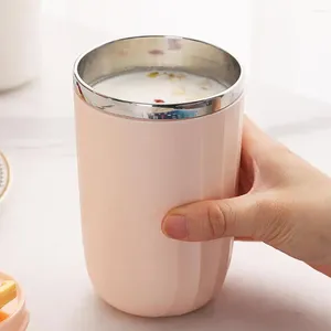 Water Bottles 500ML Stainless Steel Mug With Sealed Lid Leakproof Portable Insulated Milk Tea Coffee Tumbler Travel Cup Gift