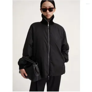 Women's Trench Coats Autumn And Winter 23 Sweden's Niche Minimalist Fashion Versatile Loose Silhouette Threaded Collar Baseball Waterproof