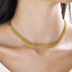 Collane a ciondolo jhsl bambini femminile femminile catene inossidabile in acciaio oro color moda gioielli sul collo regalo regalo