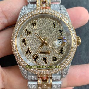 Eternity Jewelry Watches RFF V4 Ultimo 126334 126234 126333 Diamonds arabi Caricamento A2824 Automatico Iced Out Mens Watch Diamond Two Ton233Y