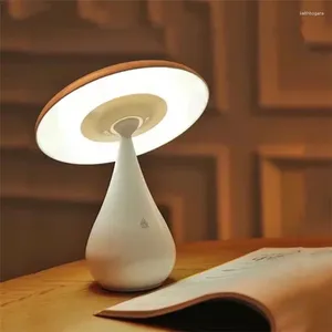 Lâmpadas de mesa Luzes LED modernas Quarto toque escurecimento Proteção para os olhos Decoração recarregável Luz B