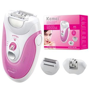 Epilator Original Kemei Cord Electric Epilator för kvinnors ansikts kroppshårborttagning Kvinnlig bikini underarm