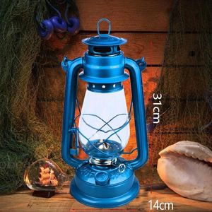 Shelters 31 cm Retro Öllampe Tricklampe Pferdelampe Campinglampe Umweltschutz Adelsfamilie Kunsthandwerk Ornament dekorative Lampe