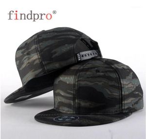 FindPro Camo Snapback czapki nowe płaskie czapki hip -hopowe dla mężczyzn kobiety kamuflaż baseball bboy cap styl unisex18820212
