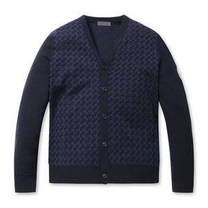 "Men's Premium Knitted Cardigan Autumn Trend High end Fabrics selling Luxury Golf V neck Jacket Korean Version " 231222