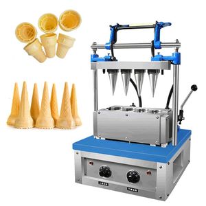 Free shipping to door USA Kolice Food Processing Commercial 4 mold Set ice Cream Tray Cone Maker for kitchen restaurant with molds