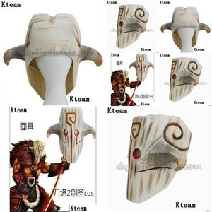 Maschere per feste Grado superiore Dota 2 Maschera Horror Pudge Jernaut Costume in lattice Halloween Cosplay Face Mask1739578 Drop Delivery Home Garden Fe Dh9Dc