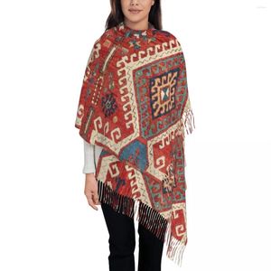 Sciarpe colorate aztec boho bohémien sciarpa per donne inverno a scialle caldo avvolgono turco kilim tribali lunghe con nappe signore