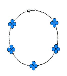 Claasic Trevo Encantos Flores Pulseiras Elemento Planta Madrepérola MultiColors para Escolher 1457113