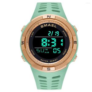 Orologi da polso Fashion Smael Top Brand 1915 Sports Digital Watchs Man 5Bar Waterproof Chron Stop Owatch LED ANNUNCHI