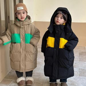 Down Coat Winter Baby Warm Cottoon Padded Parka Girl Children Thicken Hooded Fashion Kid Boy Jacket Småbarn Cardigan Tops