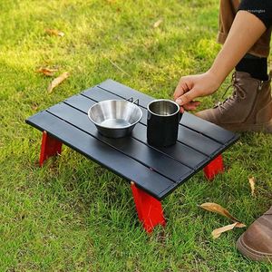 Camp Furniture Camping Mini Folding Rolls Table Outdoor Portable Aluminium Eloy Compact Backpacking Tea