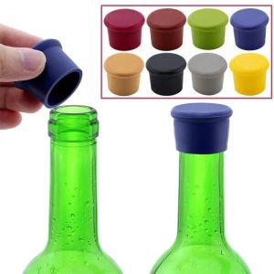 Tappi per vino rosso in silicone Tappi per bottiglie di bevande per birra per uso alimentare Sigillanti Tappo per conservazione fresca senza perdite per gadget da cucina Strumento bar 1225