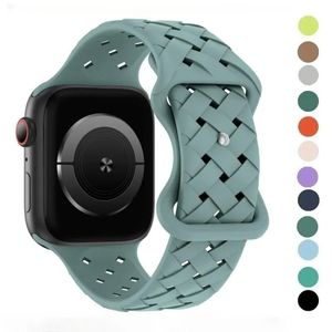 Woven Loop Silicone Strap for Apple Watch Band Ultra 49mm 44mm 40mm 45mm 42mm Sport Bracelet for IWatch Series 8 7 6 5 4 3 2 1 300pcs