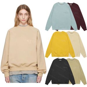 Sweatshirt Ess Kış Yeni Orijinal Pamuk Tasarımcısı Lüks Erkek ve Kadın Moda Hoodie Sokak Giyin