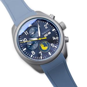9 estilo de alta qualidade relógio 43mm 2813 movimento mecânico automático de nylon azul date mens watches296r