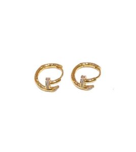 2022TREND FASHION WOMAN EARRINGS DIAMOND GOLDメッキUNCLOU HOOP VINTAGE LUXURY DESIGN JEWELRYアクセサリーギフト女性9783949