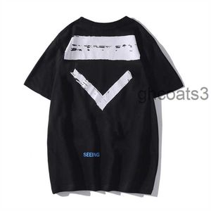 2023 Novos camisetas masculinas Designer de luxo de luxo clássico camiseta de camiseta de seta