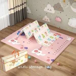 Cartoon Baby Carpet XPE Baby Play Mats Toys For Children Mat Baby Room Crawling Pad Folding Mat Kids Bear Rug Playmat Mats 231225