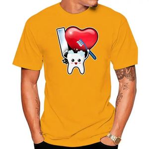 Camicie casual I Love Toot Dentist Gift Tshirt for Men fume Plus size S5xl Cool Women Tshirts Hip Hop