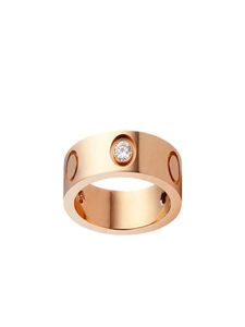 Bague de créateur de bijoux de luxe de mode Diamant vis en or rose en acier inoxydable 3 diamants bagues de mariage en argent pour hommes pour femmes vis 7517887