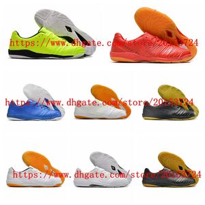 2024 Mens IC Indoor Soccer Shoes Botas de Futebol Cleates Baixo Tornozelo Treinadores Tamanho 39-45EUR