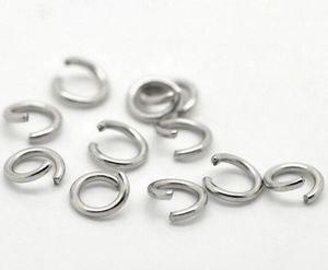 1000pcsbags Hela tunn 035mm storlek Jump Ring rostfritt stål split ringar diy smycken fynd9494008