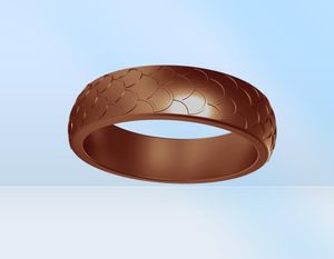 8 pacote 2020 mais novo estilo escala de peixe anéis de borracha de silicone 8 cores grupo bandas de casamento de silicone men039s esporte silicone vip ring5169117