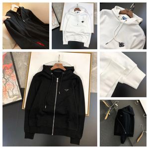 Fritidssport hoodies vita mens hoodie tröja kvinnor triangel av och vit hoodie designer pullover rund hals långa ärmkläder kontor kaffe l5