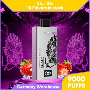 Happ Vape Box 10000 Puffs Disponible Vape E Cigarett med digital skärm14ml Big Puff 10K ångor 2% 5% Nic Electronic Cigarette