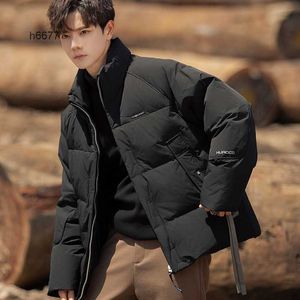 Short Parkas maschile inverno giù leggera giunta da uomo Nuova giacca a colori solidi addensata e calda giacca invernale di anatra bianca vjdr VJDR