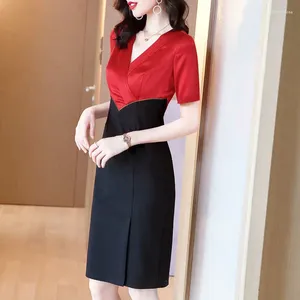 Casual Dresses Spring 2023 Female High-End Professional Fashion Temperament Slim Fan Bao Buttocks Little Black Dress Oodji Vestido