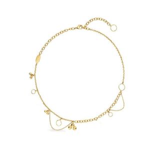 Pulseira de design clássico superior para mulher elemento de flor com cauda de corrente Bracelets de tamanho ajustável Colar de tendência de moda228a