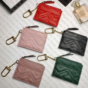 627064 Marmont Keychain Wallet Designer Womens Slim Reißverschlussmünzen Geldbeutel Key Beutel Pochette Cle Card Halter Hülle Tasche Accessoire281K