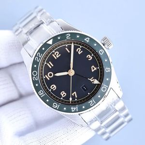 Män tittar på helautomatisk mekanisk 2836 Movement Watches mode armbandsur rostfritt stål remmar montre de luxe 42mm armbandsur kalender vattentät