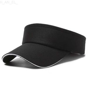 Visors Summer Air Air Sun Hats Mężczyźni Kobiety Regulowany Visor Ochrona ochrony UV Top Pusty patchwork Sport Golf Running Suncreen Cap L231225